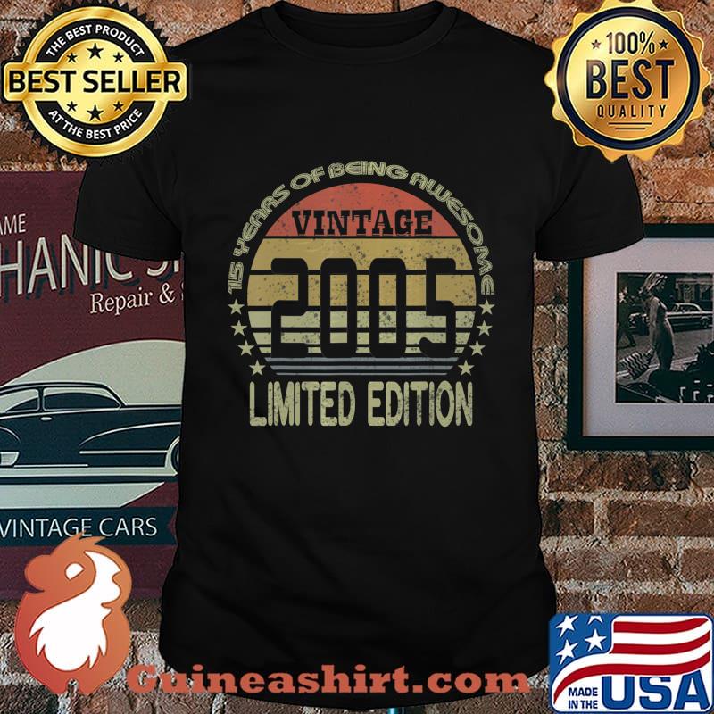 15 Year Old Gifts Vintage 2005 Limited Edition 15th Birthday T-Shirt
