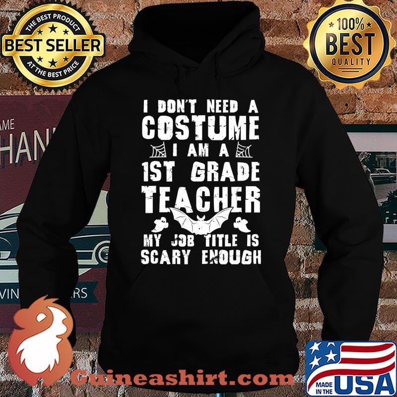 1st Grade Teacher Halloween Costume Scary Funny Boo T-Shirt Hoodie