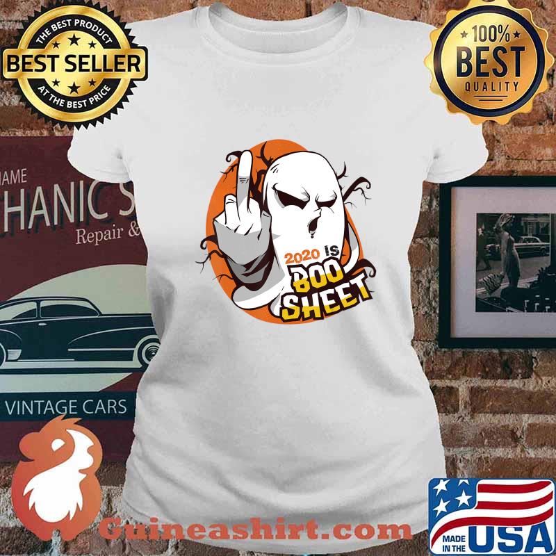 2020 Is Boo Sheet Tee Funny Halloween Ghost Gift Custome T-Shirt Ladies tee