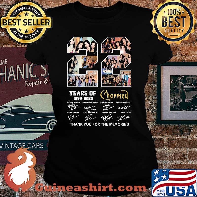 22 years of 1998 2020 charmed thank you for the memories signatures s Laides tee