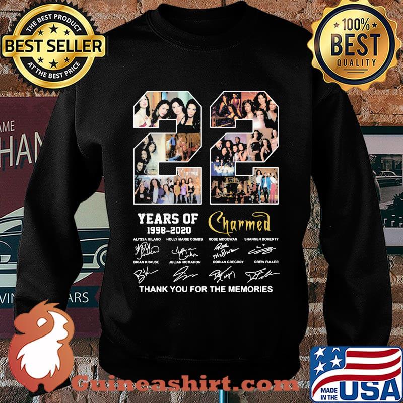 22 years of 1998 2020 charmed thank you for the memories signatures s Sweater
