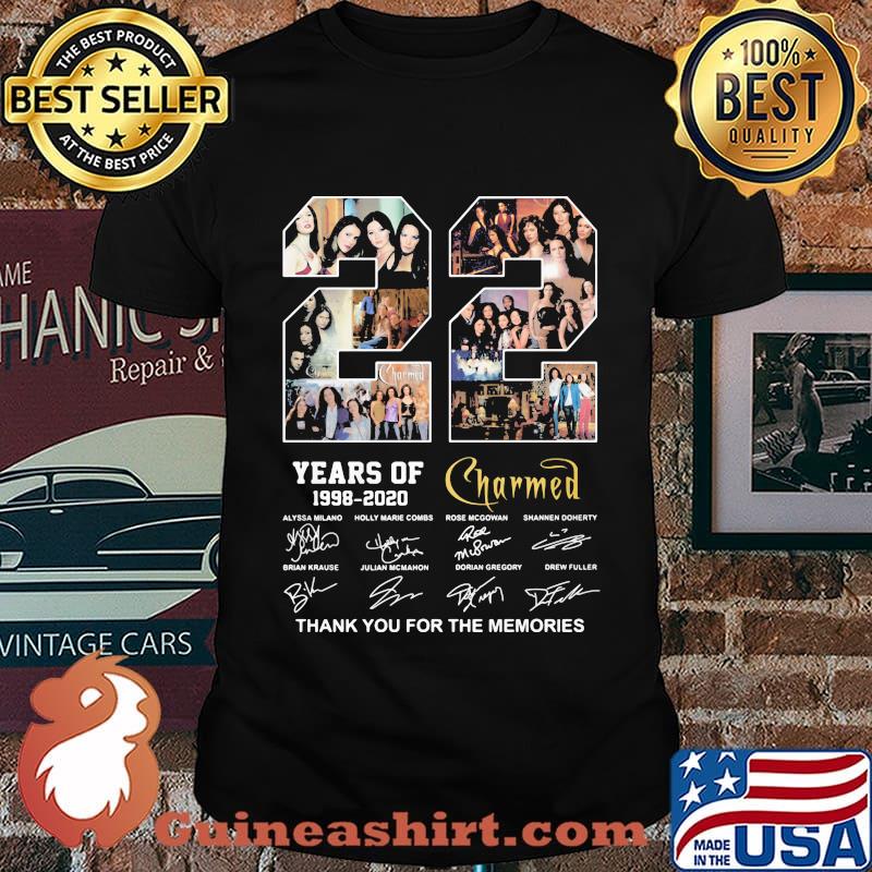 22 years of 1998 2020 charmed thank you for the memories signatures shirt