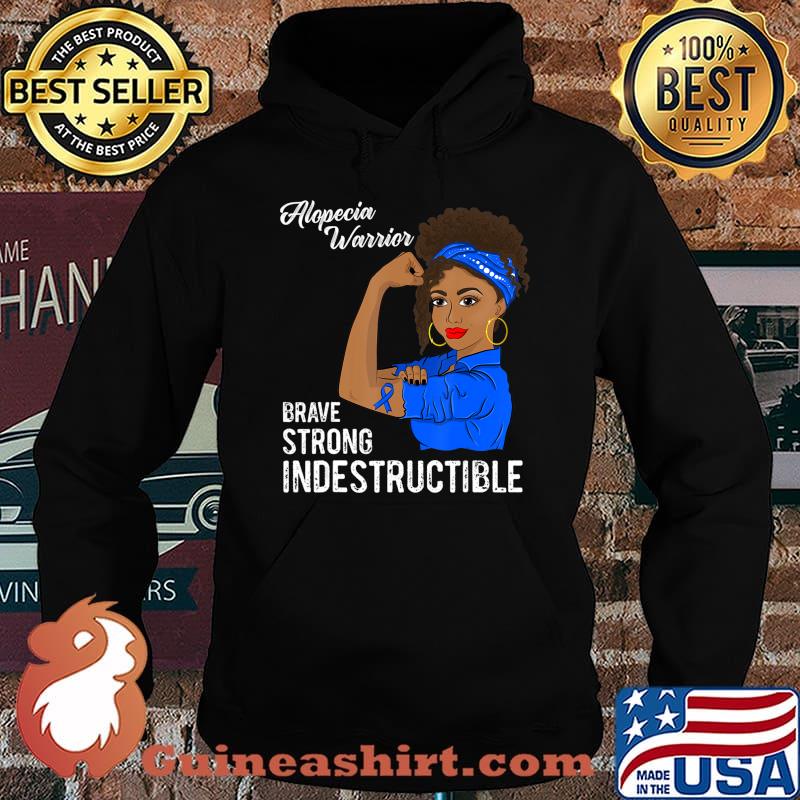 Alopecia Warrior Indestructible Survivor Awareness Gift T-Shirt Hoodie