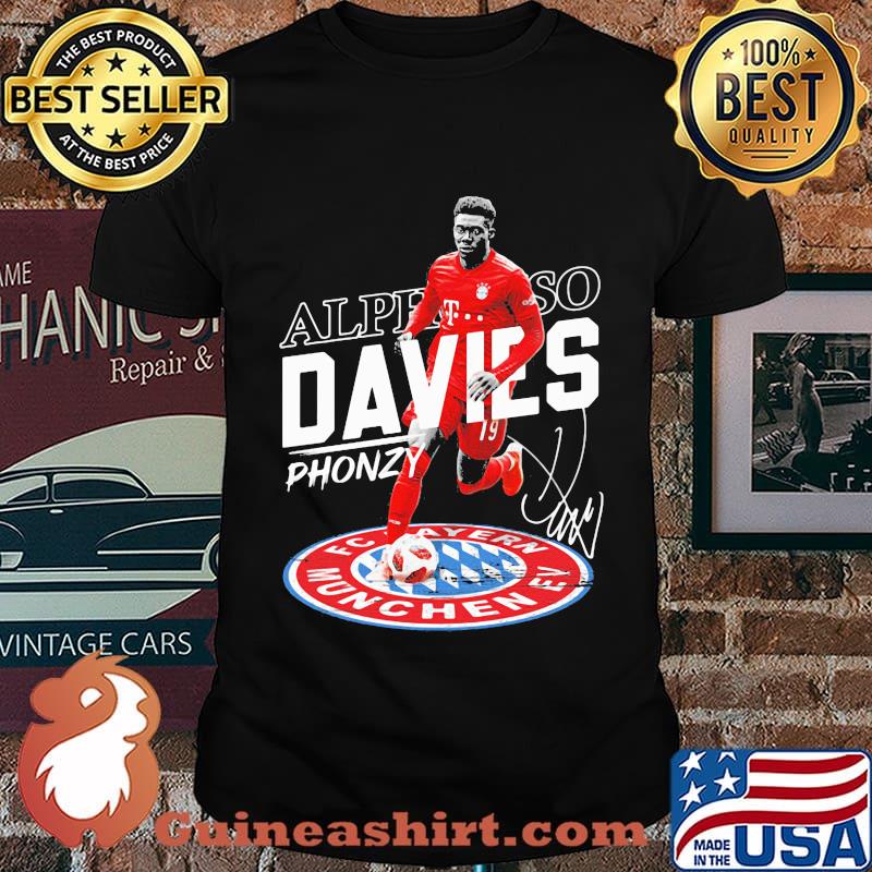 Alphonso davies ponzy fc bayern munchen signature shirt