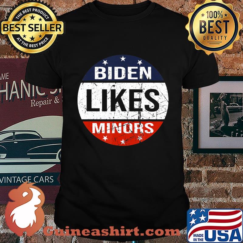 American flag circle Biden Likes Minors 2020 Election T-Shirt