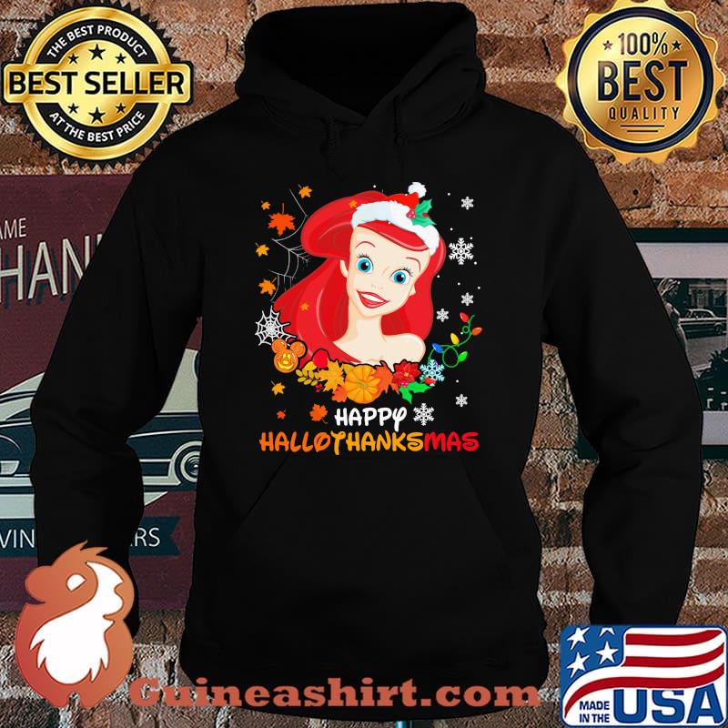Ariel happy hallothanksmas halloween thanksgiving christmas s Hoodie