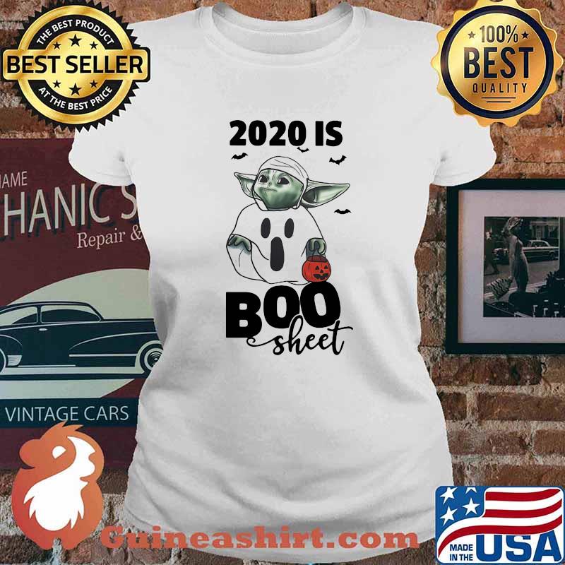 Baby yoda 2020 is boo sheet happy halloween s Ladies tee