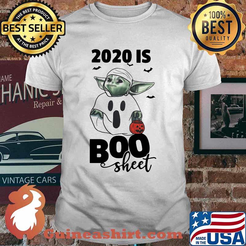 Baby yoda 2020 is boo sheet happy halloween shirt