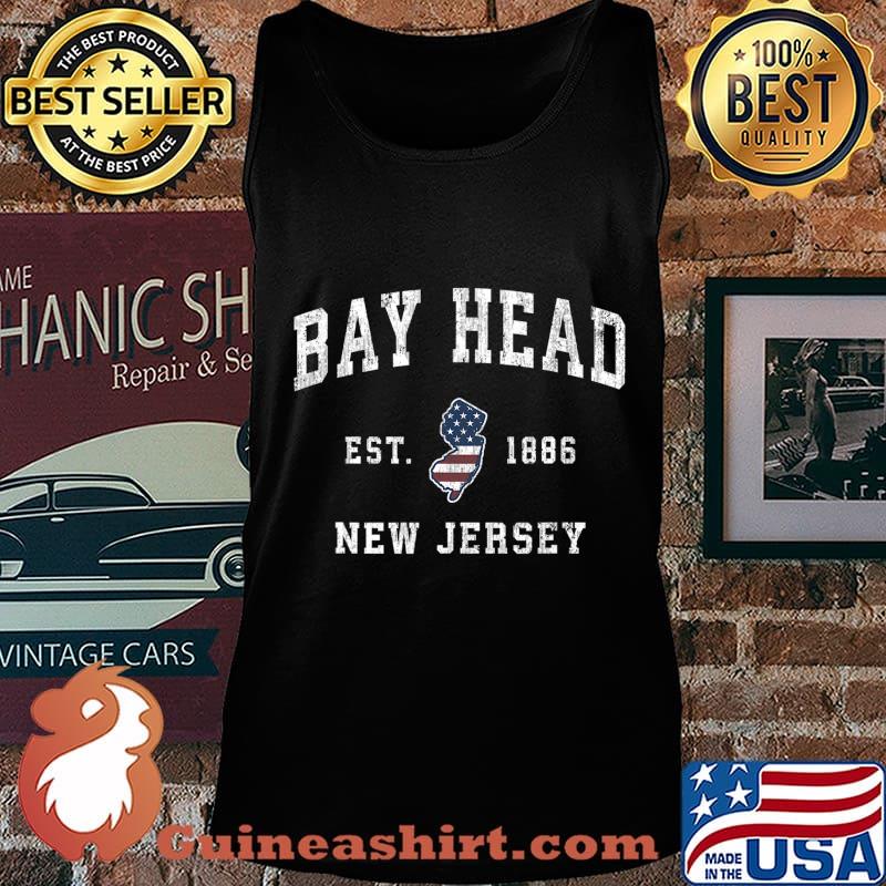 Bay Head New Jersey NJ Vintage American Flag Sports Design T-Shirt Tank top