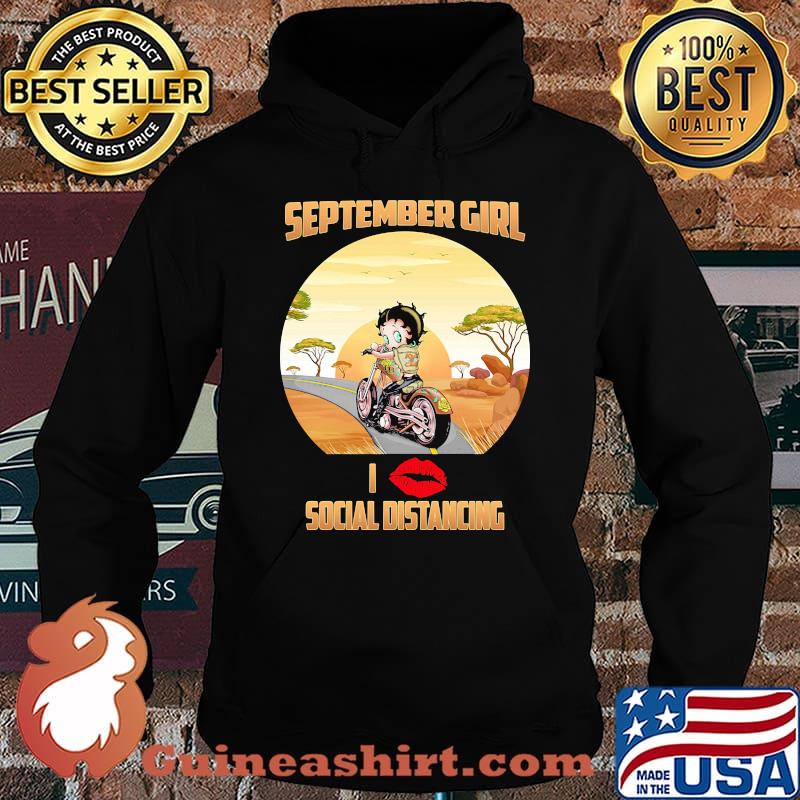 Betty boop september girl i social distancing vintage s Hoodie