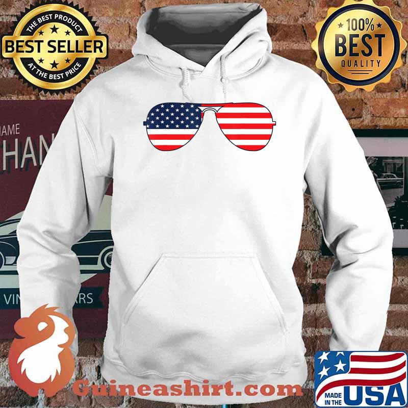 Biden Aviator Sunglasses Patriotic USA Flag T-Shirt Hoodie