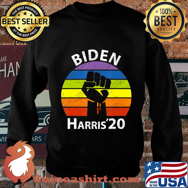Biden Harris 2020 Rainbow Black Lives Matter Retro BLM T-Shirt Sweater
