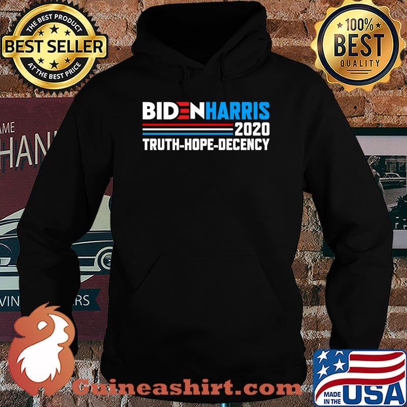 Biden Harris 2020 Truth Hope Decency Political Button Premium T-Shirt Hoodie