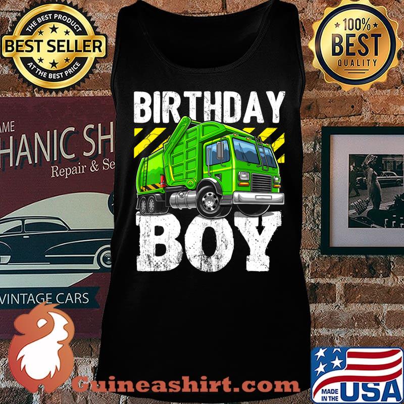 Birthday Boy Garbage Truck Birthday Party Boys Gift for Kids T-Shirt Tank top