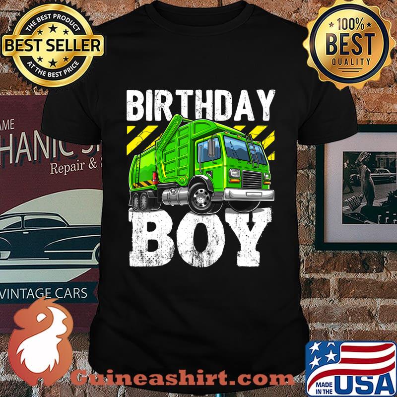 Birthday Boy Garbage Truck Birthday Party Boys Gift for Kids T-Shirt