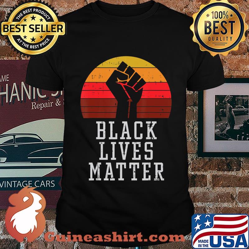 Black Lives Matter Raised Fist Melanin African History Pride T-Shirt