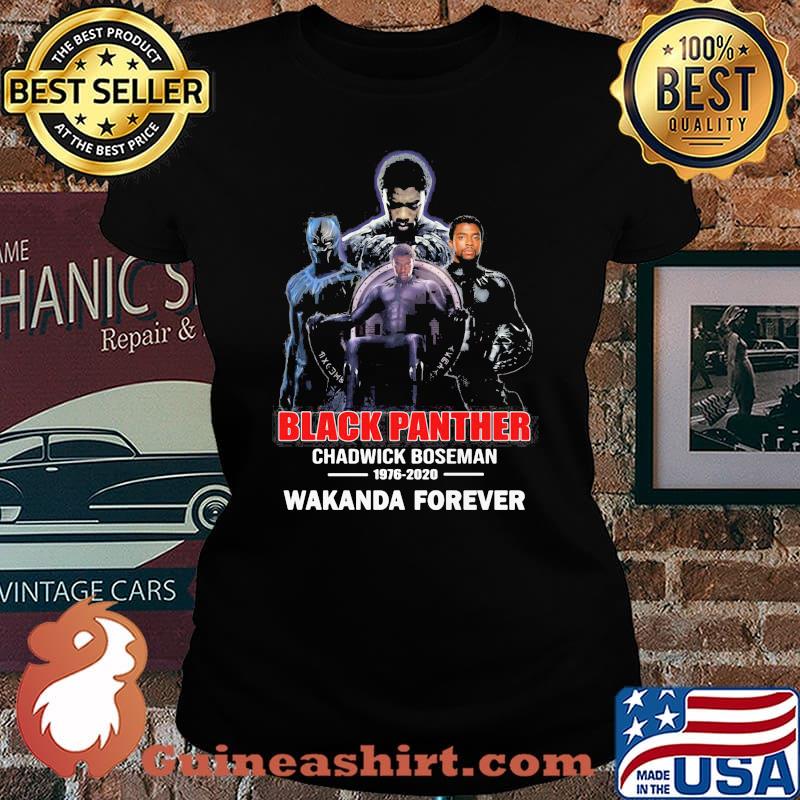 Black panther rip chadwick 1976 2020 wakanda forever s Laides tee