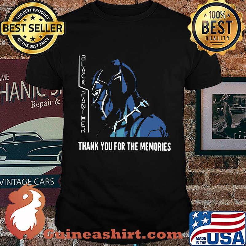 Black panther rip chadwick thank you for the memories 2020 shirt