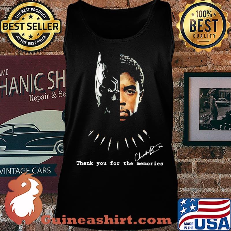 Black panther rip chadwick thank you for the memories signature s Tank top