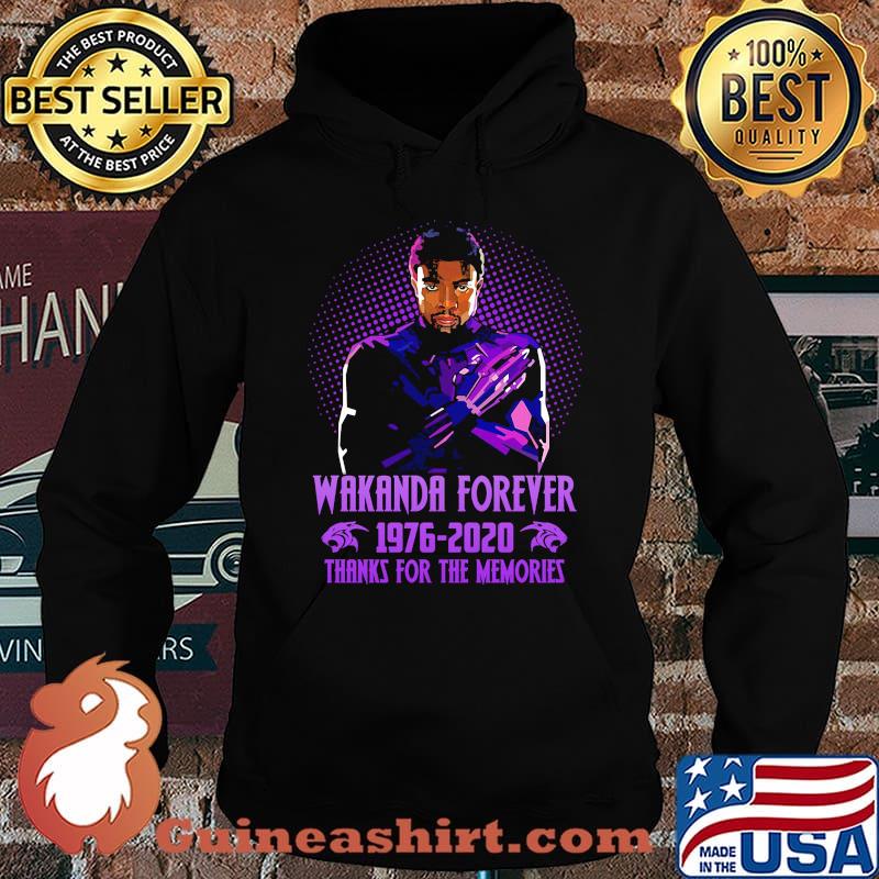 Black panther rip chadwick wakanda forever 1977 2020 thank you for the memories s Hoodie