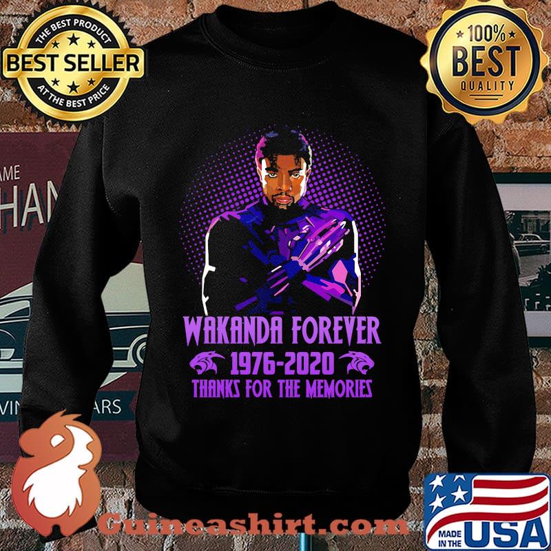 Black panther rip chadwick wakanda forever 1977 2020 thank you for the memories s Sweater
