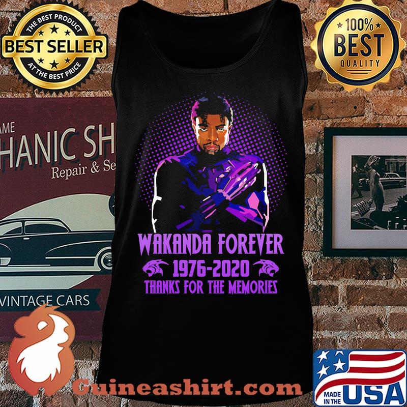 Black panther rip chadwick wakanda forever 1977 2020 thank you for the memories s Tank top