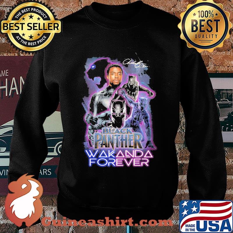 Black panther rip chadwick wakanda forever signature 2020 s Sweater