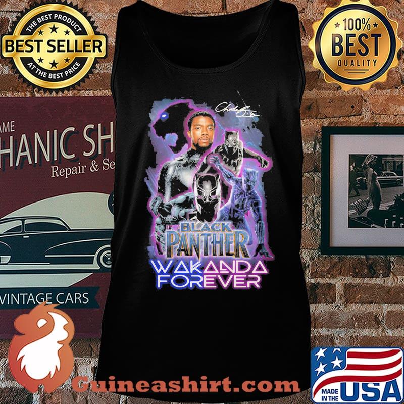 Black panther rip chadwick wakanda forever signature 2020 s Tank top