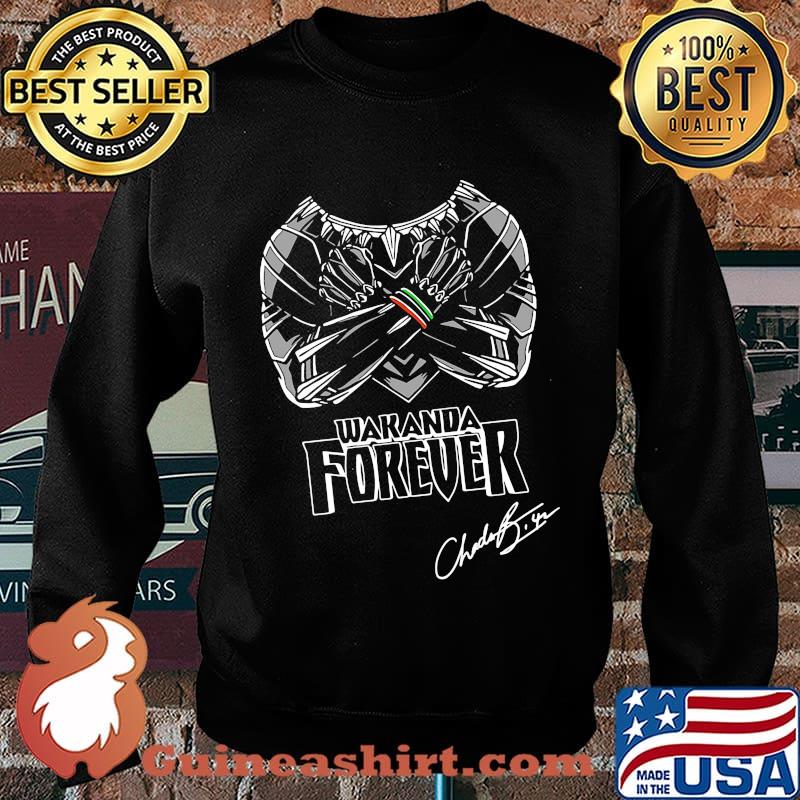Black panther rip chadwick wakanda forever signature s Sweater