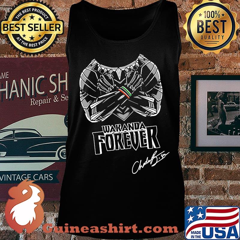 Black panther rip chadwick wakanda forever signature s Tank top