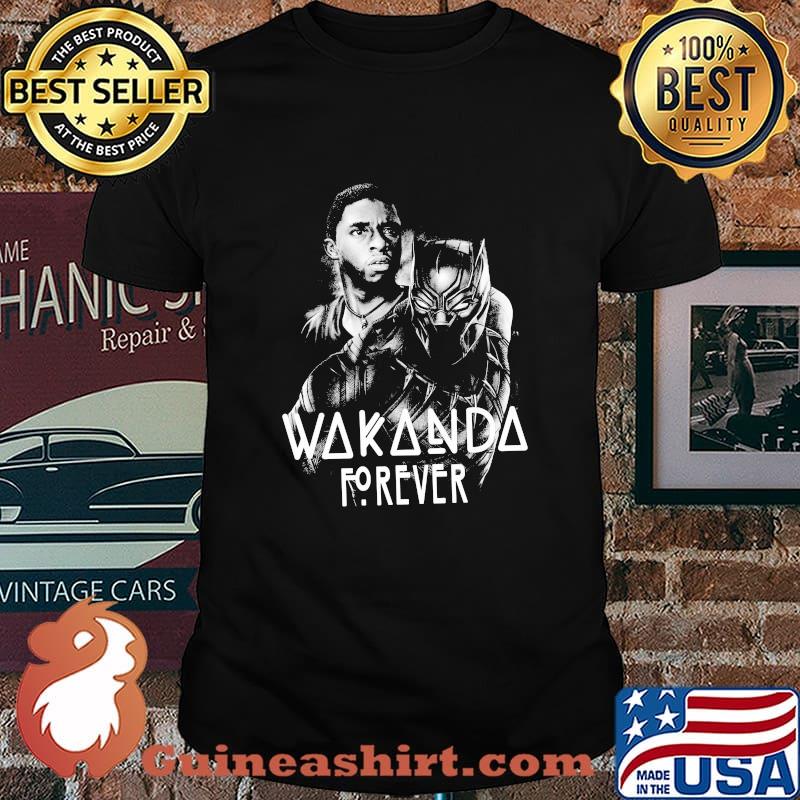 Black panther rip chadwick wakanda forever thank you for the memories 1977 2020 signature shirt