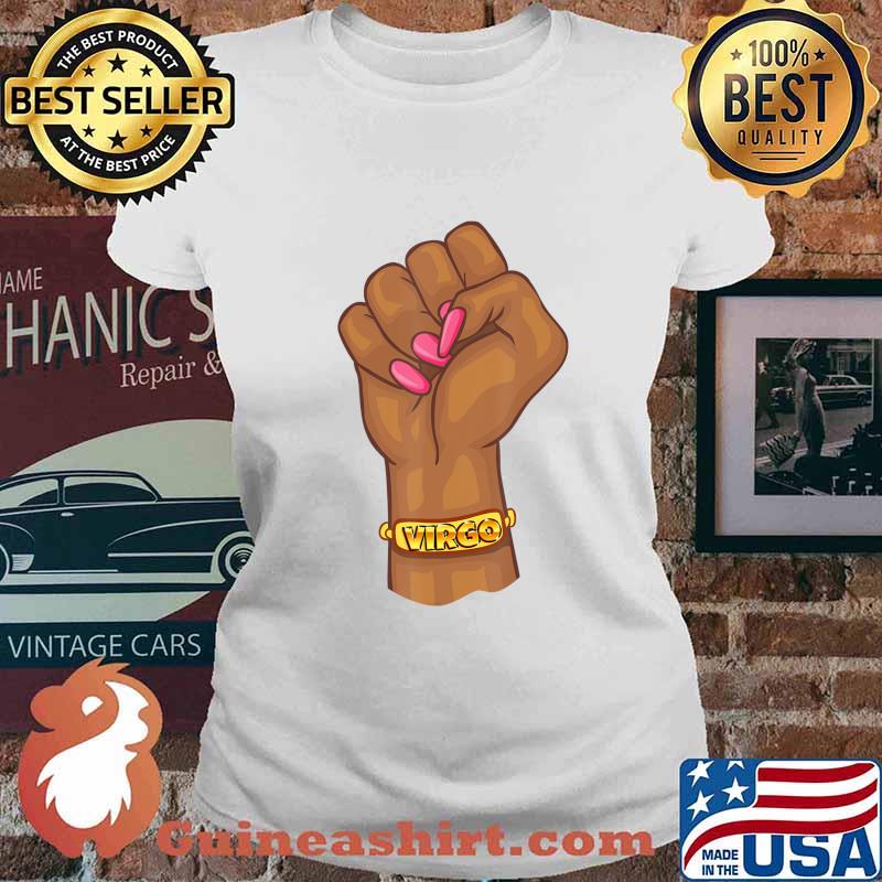 Black Power Feminist Virgo Zodiac Sign T-Shirt Ladies tee