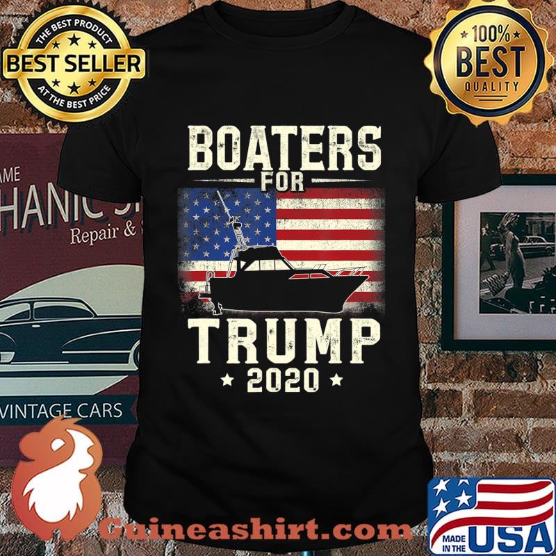 Boaters For Trump 2020 Funny Election Gift Boating Boater T-Shirt
