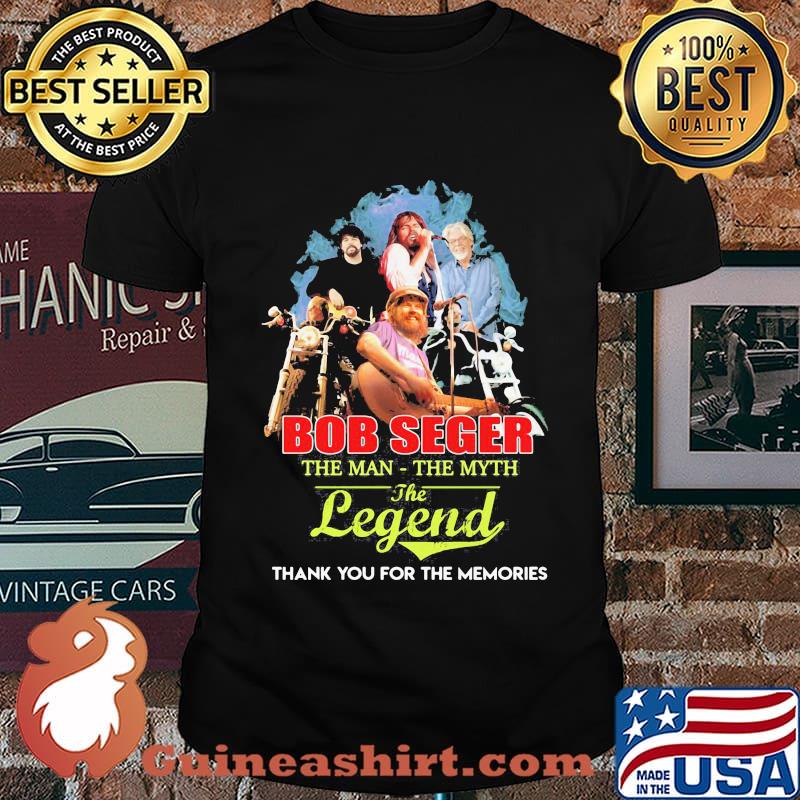 Bob seger the man the myth the legend thank for the memories signature shirt