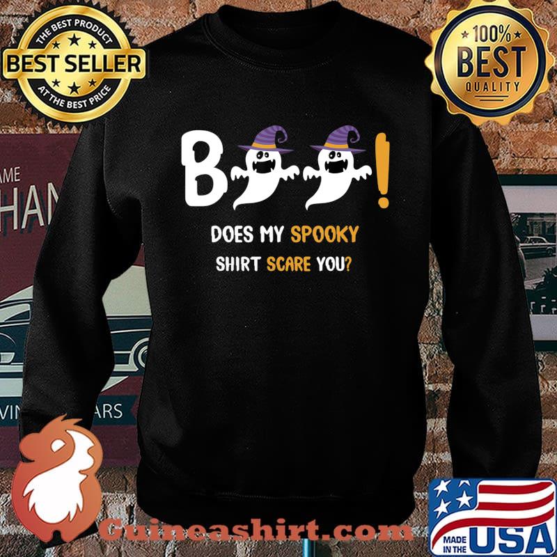 Boo Does My Spooky Shirt Scare You Halloween Boys Girls Gift T-Shirt Sweater