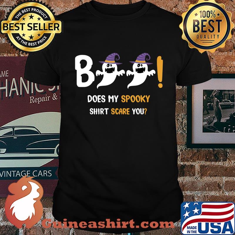 Boo Does My Spooky Shirt Scare You Halloween Boys Girls Gift T-Shirt