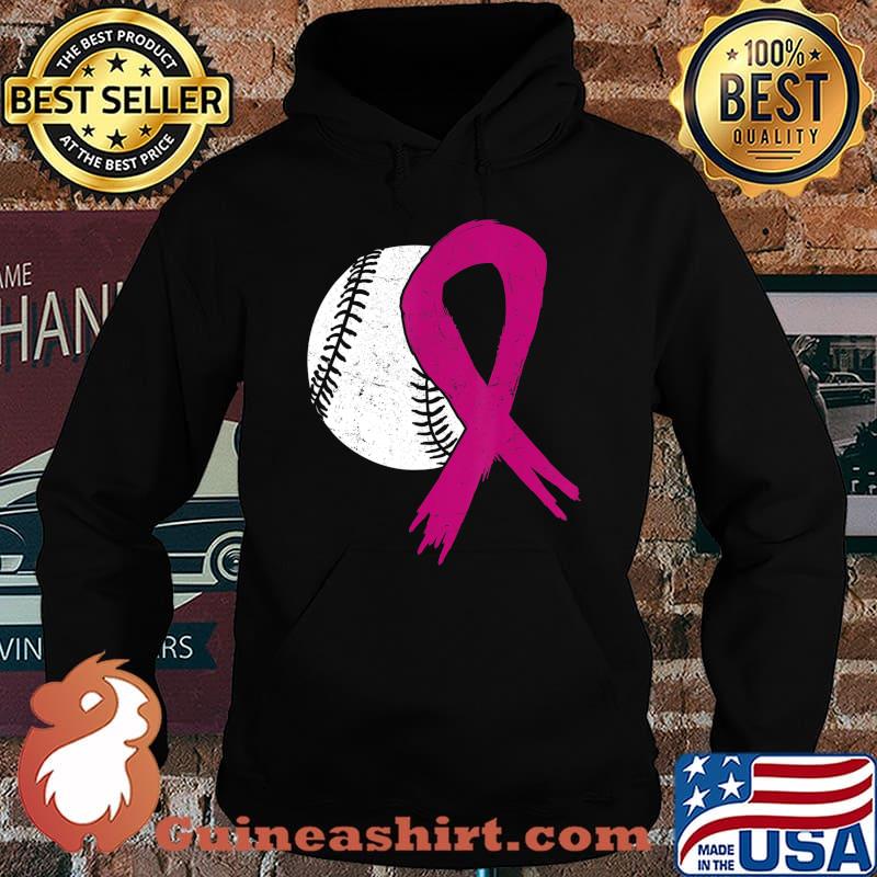 Breast Cancer Softball Ball Pink Ribbon Carcinoma Sport Gift T-Shirt Hoodie