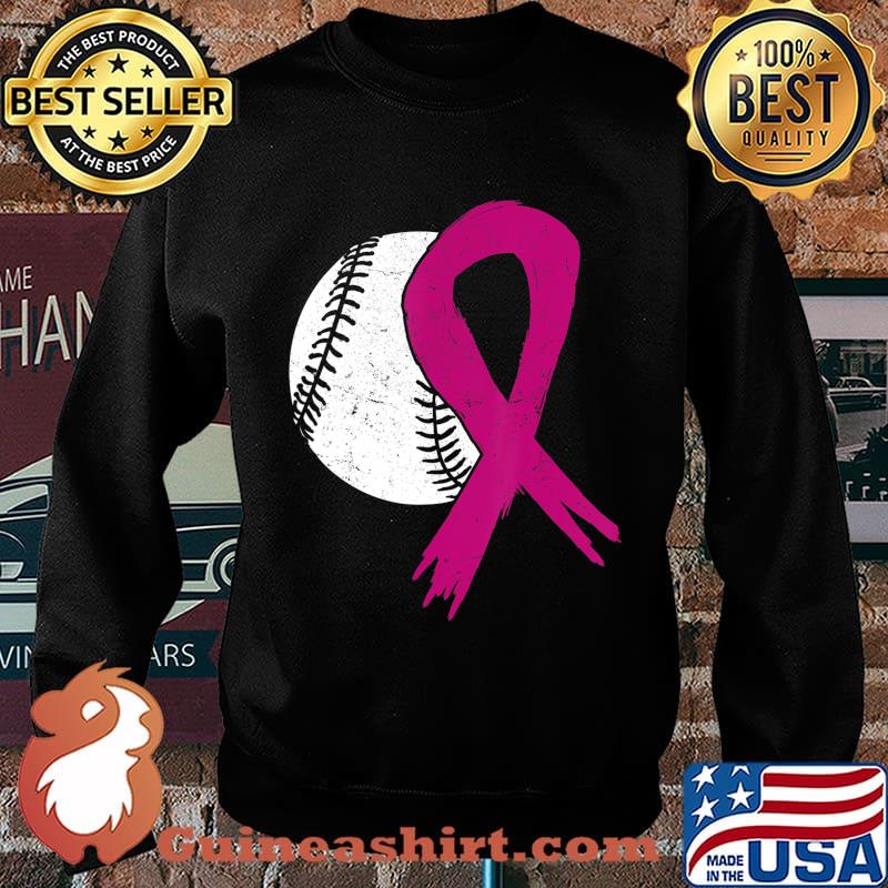 Breast Cancer Softball Ball Pink Ribbon Carcinoma Sport Gift T-Shirt Sweater