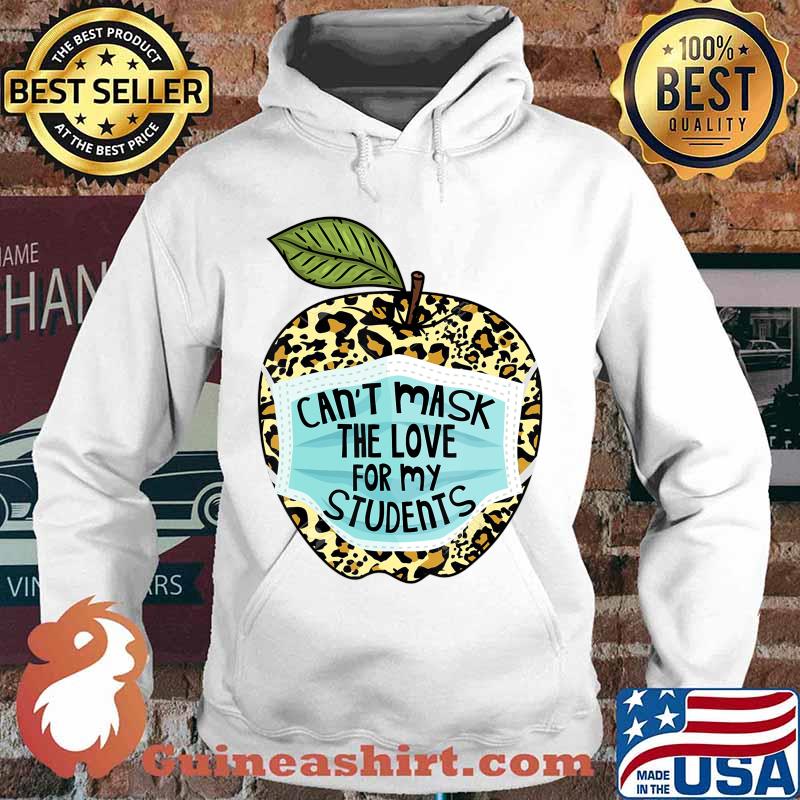 Can't Mask My Love Of Teaching Leopard Plaid Teacher Gift T-Shirt Hoodie