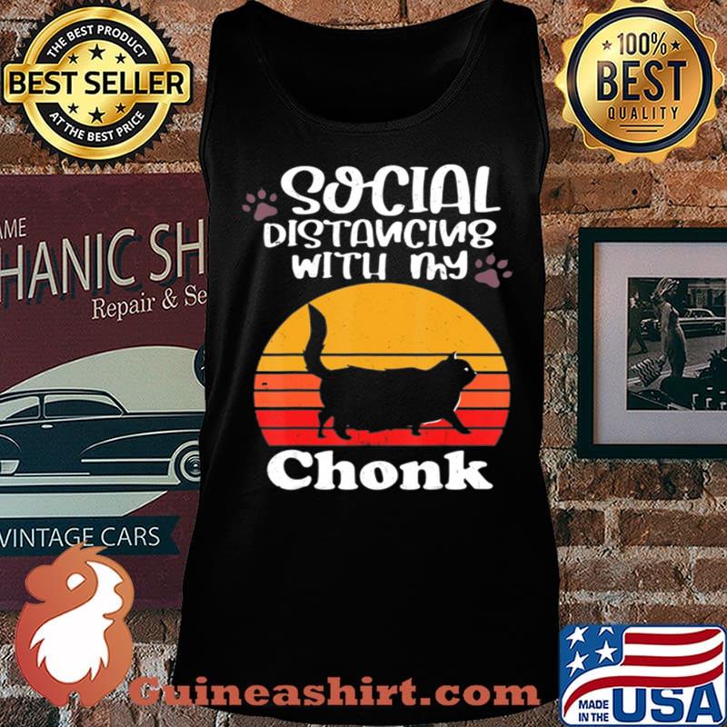 Cat Social Distancing Pet Cats Lovers Gift T-Shirt Tank top