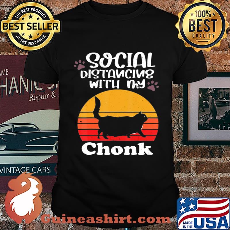 Cat Social Distancing Pet Cats Lovers Gift T-Shirt