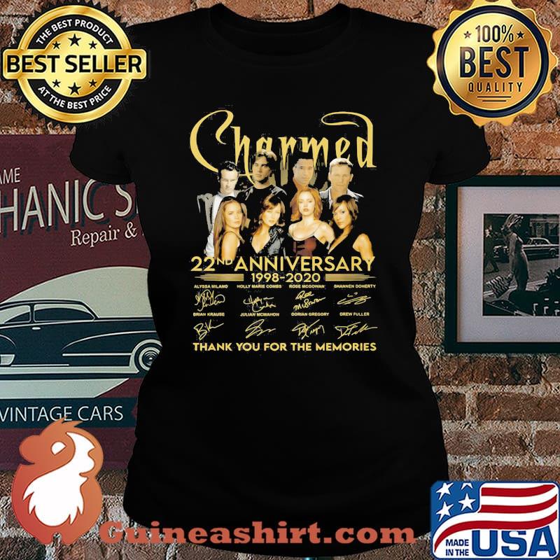 Charmed movie 22nd anniversary 1998 2020 thank you for the memories signatures s Laides tee