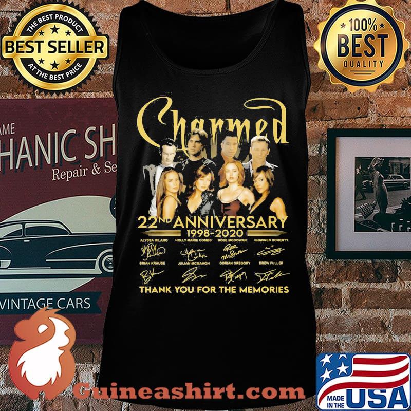 Charmed movie 22nd anniversary 1998 2020 thank you for the memories signatures s Tank top