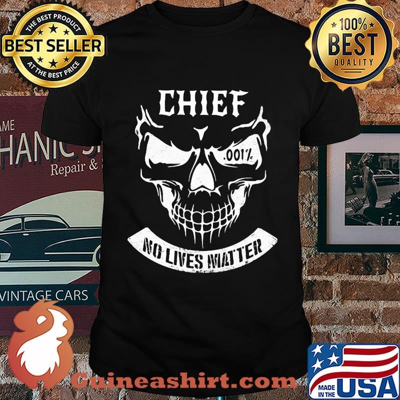 Chief 001 Percent No Lives Matter Skull Shirt