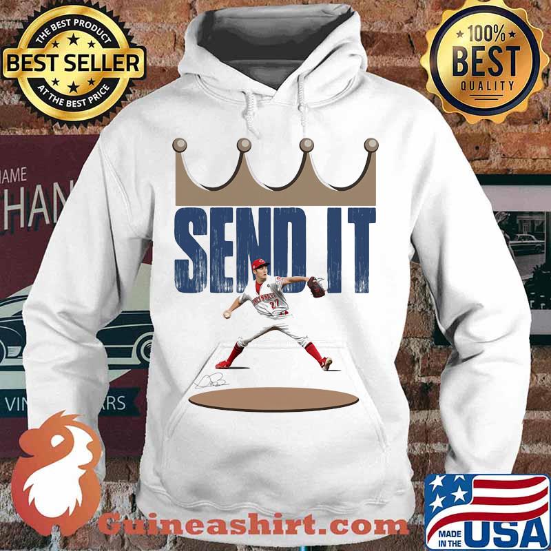 Cincinnati reds 27 trevor bauer send it signature s Hoodie