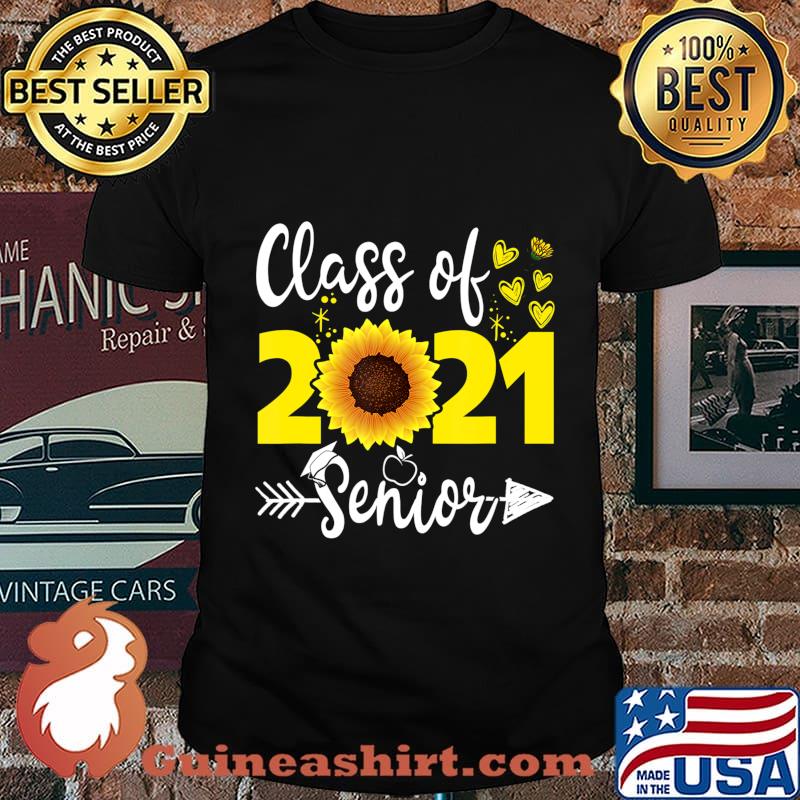 Class of 2021 Senior Back to School Sunflower T-Shirt