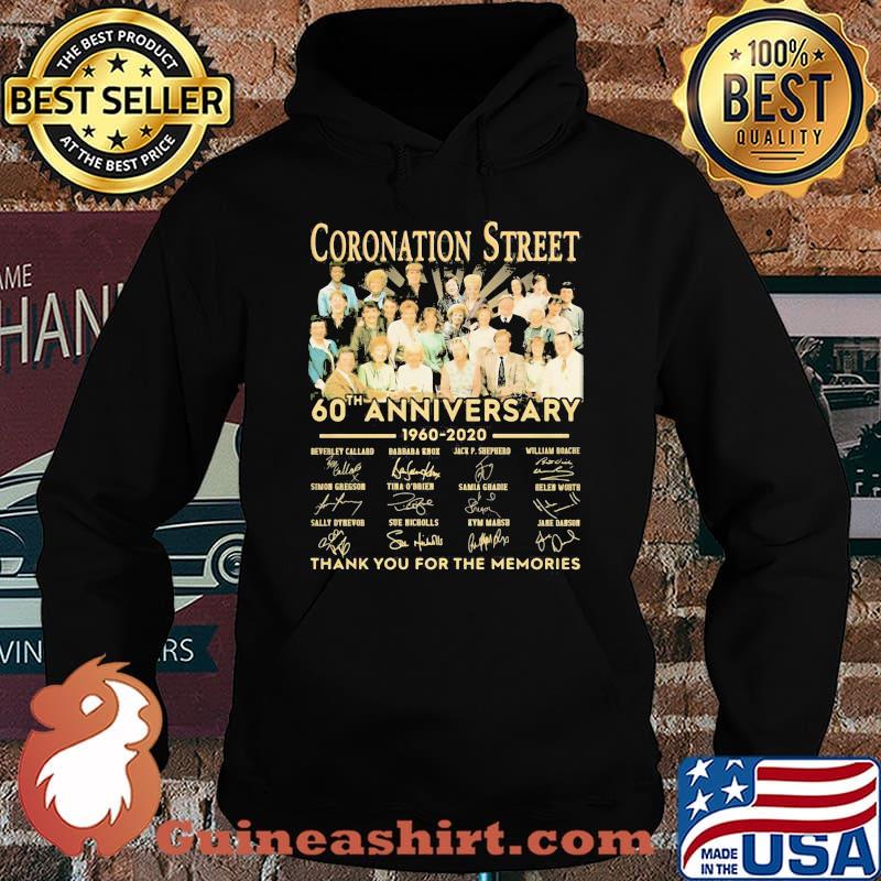 Coronation street 60th anniversary 1960 2020 thank you for the memories signature s Hoodie