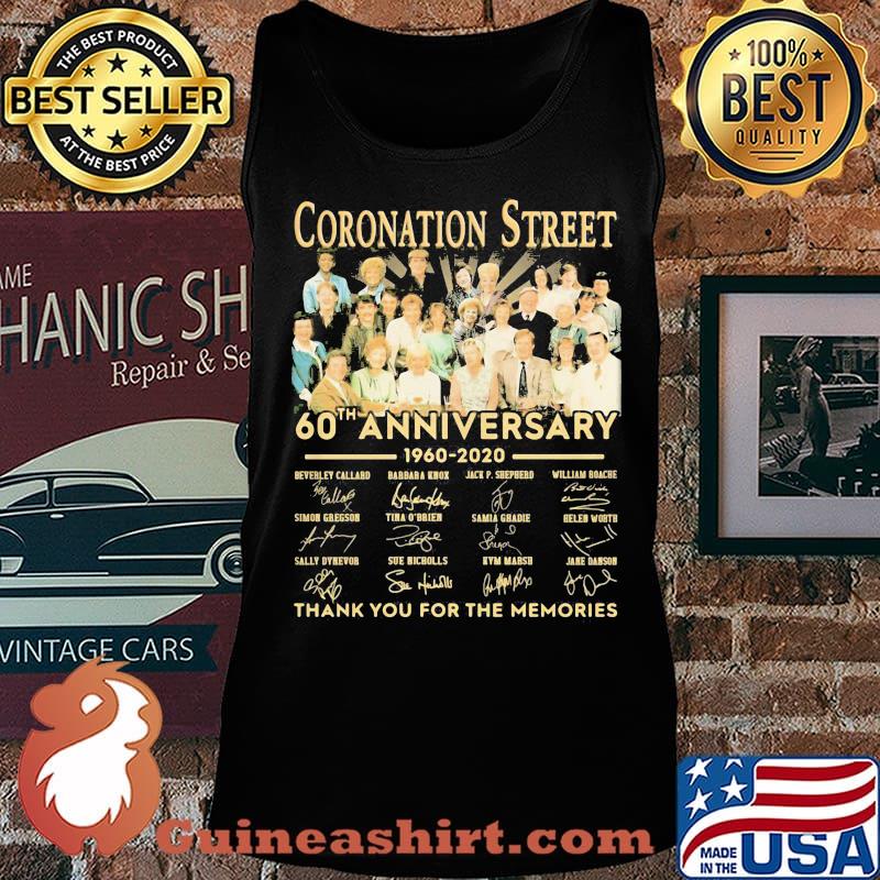 Coronation street 60th anniversary 1960 2020 thank you for the memories signature s Tank top
