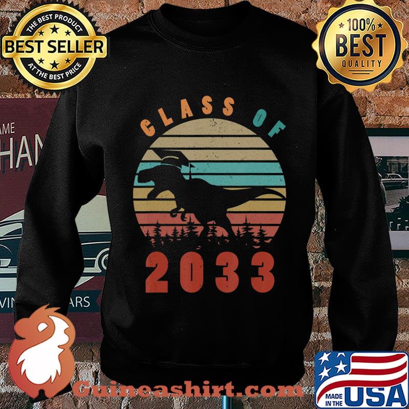 Dinosaur Class Of 2033 First Day Kindergarten Boys Kids Gift T-Shirt Sweater