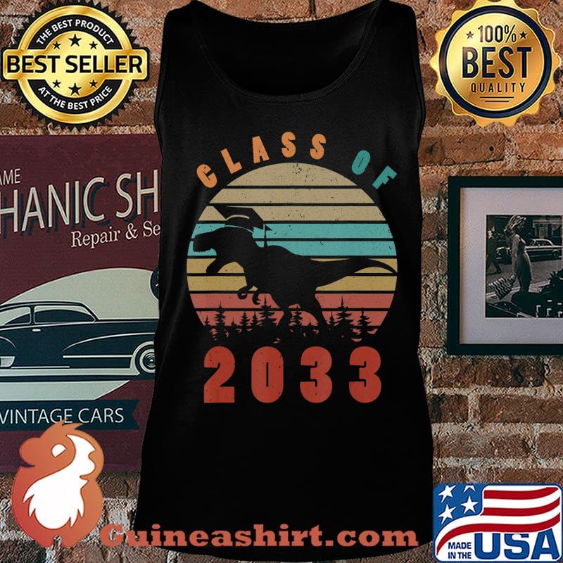 Dinosaur Class Of 2033 First Day Kindergarten Boys Kids Gift T-Shirt Tank top